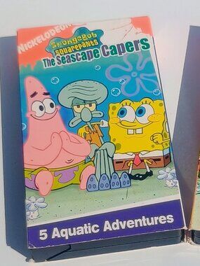 Nickelodeon SpongeBob SquarePants VHS Tapes 2000s Vintage The Seascape Capers